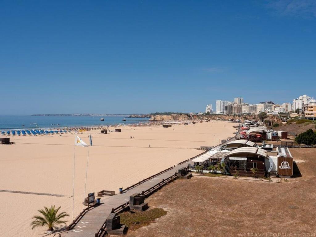 Luxury 2 Min Beach With Balcony, Ocean View, Wifi, Ac, Smarttv Portimão Esterno foto